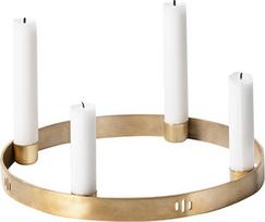 Ferm Living Žvakidė Circle žalvarinis 25 cm