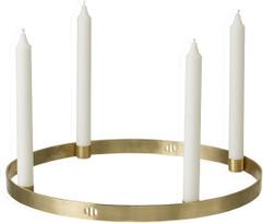 Ferm Living Žvakidė Circle žalvarinis 38 cm