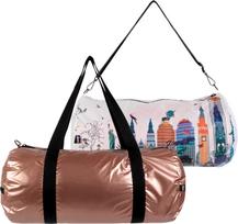 LOQI Maišas LOQI Weekender Kristjana S Williams Interiors Rose Gold & New York dviejų pusių S