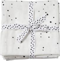 Done by deer Kūdikių vyniojimo antklodė Dreamy Dots baltos spalvos 2 vnt.