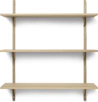 Ferm Living Lentyna Sector triguba šviesus ąžuolas su žalvario laikikliu 87 cm