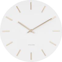 Karlsson Sieninis laikrodis Charm baltos spalvos 30 cm