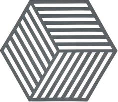 Zone Denmark Padėklas karštiems indams Hexagon pilkos spalvos