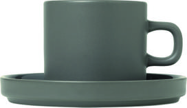 Blomus Puodelis Pilar su stovu pewter 200 ml 2 vnt.
