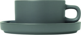 Blomus Puodelis Pilar su stovu pewter 170 ml 2 vnt.