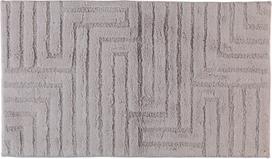 Cawo Vonios kilimėlis Cawo reljefinis sidabro spalvos 60 x 100 cm