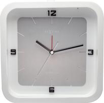 NeXtime Stalo laikrodis Square Alarm baltos spalvos