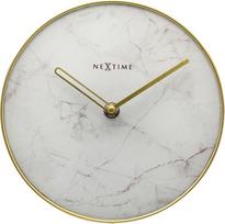 NeXtime Stalo laikrodis Marble Table baltos spalvos