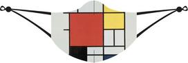 LOQI Apsauginė kaukė LOQI Piet Mondrian Composition with Red, Yellow, Blue