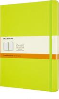 Moleskine Užrašų knygelė linijomis Moleskine kietu viršeliu žaliosios citrinos spalvos XL