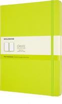 Moleskine Tuščia užrašų knygelė Moleskine kietu viršeliu žaliosios citrinos spalvos XL