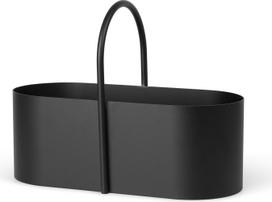 Ferm Living Organizatorius su rankena Grib juodos spalvos