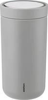Stelton Termo puodelis To-Go Click pagamintas iš dvigubo plieno matinė šviesiai pilka 200 ml