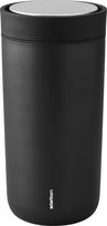 Stelton Termo puodelis To-Go Click pagamintas iš dvigubo plieno metališkas juodas 400 ml