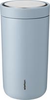 Stelton Termo puodelis To-Go Click pagamintas iš dvigubo plieno žydros spalvos 200 ml