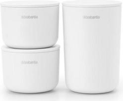 Brabantia Daiktų laikymo dėžė ReNew baltos spalvos 3 vnt.