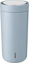 Stelton Termo puodelis To-Go Click pagamintas iš dvigubo plieno žydros spalvos 400 ml