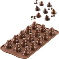Silikomart Sausainiukų forma Choco Trees iš silikono