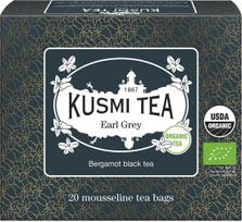 Kusmi Juodoji arbata Earl Grey muslino maišeliuose 20 vnt.