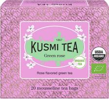 Kusmi Žalioji arbata Rose muslino maišeliuose 20 vnt.