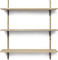 Ferm Living Lentyna Sector triguba šviesus ąžuolas su juodo žalvario laikikliu 87 cm