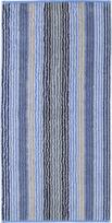 Cawo Rankšluostis Unique su juostelėmis safyro 70 x 140 cm