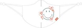 LOQI Apsauginė kaukė LOQI Artist Smiley baltos spalvos