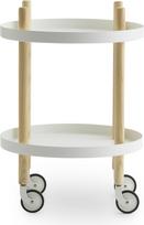 Normann Copenhagen Staliukas Block apvalios formos baltos spalvos