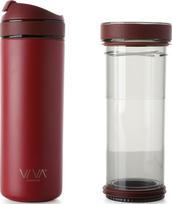 Viva Scandinavia Termo puodelis Recharge Anytime su infuzoriumi bordo spalvos