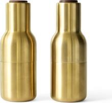 Audo Copenhagen Pipirų, druskos ar prieskonių malūnėliai Bottle Grinder šlifuoto žalvario spalvos 2 vnt.