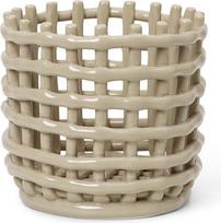 Ferm Living Daiktų saugojimo krepšys Ferm Living iš keramikos kašmyro spalvos 14,5 cm
