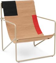 Ferm Living Kėdė Desert Block smėlio spalvos rėmas