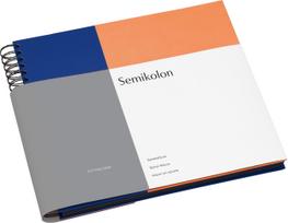 Semikolon Nuotraukų albumas Spiral Cutting Edge kobalto-persikų
