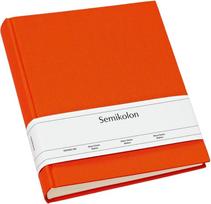 Semikolon Nuotraukų albumas Uni Classic oranžinės spalvos vidutinio dydžio