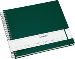 Semikolon Nuotraukų albumas Uni Maxi Mucho su baltomis kortelėmis tamsiai žalios spalvos
