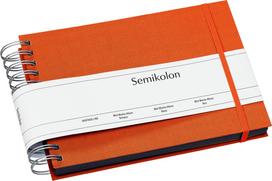 Semikolon Nuotraukų albumas Uni Mini Mucho su juodomis kortelėmis oranžinės spalvos