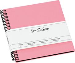 Semikolon Nuotraukų albumas Uni Economy su juodomis kortelėmis rožinės spalvos mažo dydžio