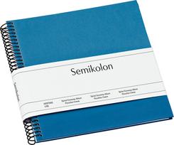 Semikolon Nuotraukų albumas Uni Economy su baltomis kortelėmis mėlynos spalvos mažo dydžio