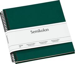 Semikolon Nuotraukų albumas Uni Economy su baltomis kortelėmis tamsiai žalios spalvos mažo dydžio