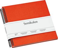 Semikolon Nuotraukų albumas Uni Economy su baltomis kortelėmis oranžinės spalvos mažo dydžio