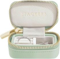 Stackers Kelioninė papuošalų dėžutė Stackers Travel šalavijų žalios spalvos petite