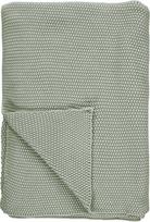 Marc O'Polo Pledas Nordic Knit pagamintas iš organinės medvilnės pastelinės žalios spalvos 130 x 170 cm