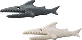 Koziol Maisto maišelių spaustukai Sharky Recycled pilka ir smėlio 20 vnt.