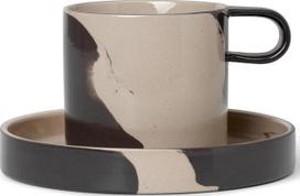 Ferm Living Puodelis Inlay su lėkštute 200 ml