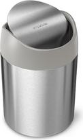 Simplehuman Vonios šiukšliadėžė Simplehuman matinis plienas pilkos spalvos 1,5 l