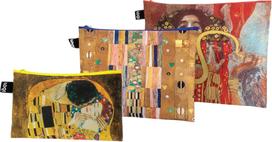 LOQI Kosmetinės Museum Gustav Klimt prekė perdirbta 3 vnt.