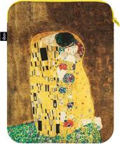LOQI Nešiojamojo kompiuterio dėklas Museum Gustav Klimt Bučinys prekė perdirbta 26 x 36 cm