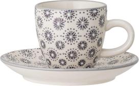 Bloomingville Espresso puodelis Elsa su lėkštute 80 ml