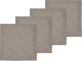 Södahl Servetėlės Tiles Damask taupe spalvos 4 vnt.