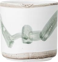 Bloomingville Gėlių vazono įdėklas Bloomingville baltai-žalios spalvos 12 cm